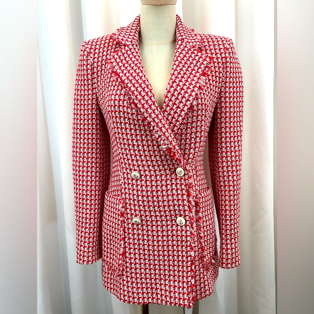Zara blazer tweed jacket size small